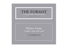 Matteo Sanna - I make a deal with God